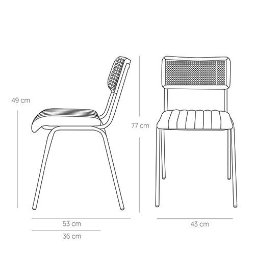 KJ JENSEN Brown industrial Upholstered indoor chair